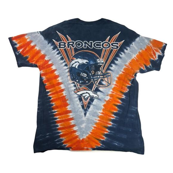 90s denver broncos graphic tee tie dye majestic xxl - Picture 2 of 5